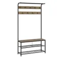 Produktbild: Vicco Garderobenschrank Fyrk, Eiche/Schwarz, 100 x 190 cm (Einzelset)