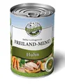 Produktbild: Bellfor Getreidefreies Nassfutter für Hunde mit Huhn Freiland-Menü 400g. Reich an Frischem Regionalen Obst & Gemüse, Frei von Künstlichen Zusätzen, Perfekt für Sensible & Alle Rassen.