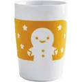 Produktbild: KAHLA 394605A27243C touch! Maxi-Becher 0,35 l Alfred, Schneemann, Becher mit Schneemann, Schneeflocken, Nikolausgeschenk, Geschenk zu Weihnachten, Kinderbecher, gelb, orange, weiß