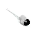 Produktbild: Nölle Toilettenbürste PVC mit Randreiniger, Bürste 7,5 cm WC-Bürste aus Kunststoff, schwarze Kopfspitze 00382501