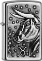 Produktbild: ZIPPO Original Feuerzeug Regular / Street Chrom Emblem Taurus / Geschenketui