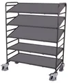 Produktbild: Eurokastenwagen 1240x610 mm geschlossen 5 Etagen anthrazit