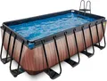 Produktbild: EXIT Wood Pool 400x200x122cm mit Sandfilterpumpe - braun
