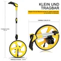 Produktbild: Messrad Drei Sätze, faltbar/Metrische Einheiten bis zu 9999.9 m, Rollmessung ...