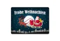 Produktbild: speecheese Fußmatte Frohe Weihnachten Fußmatte randlos mit Weihnachtsmann Motiv