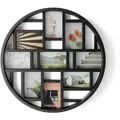 Produktbild: Umbra Luna Bilderrahmen 311120-040 Collage für 9 Fotos - Runde Fotowand für neun 10 x 15 cm Bilder