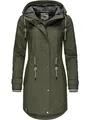 Produktbild: Peak Time Damen Regenjacke Regenmantel Jacke wasserdicht mit Kapuze L60042 Olive21 Gr. 5XL