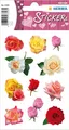 Produktbild: HERMA 3308 Aufkleber Rosen klein, 33 Stück, Blumen Sticker mit rot rosa weiß Pfl