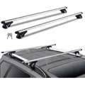 Produktbild: VEVOR Universal-Dachträger-Querträger, 132 cm (52 Zoll) Aluminium-Dachträger-Querträger, passend für erhöhte Seitenschiene mit Lücke, 90 kg ...
