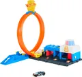 Produktbild: Mattel Hot Wheels City Super Polizeiwache-Spielset mit Spielzeug-Polizeiwagen im Maßstab 1:64 und anpassbarer Rennbahn mit Lo
