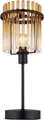 Produktbild: GLOBO LIGHTING Tischleuchte GORLEY, ohne Leuchtmittel, Tischlampe schwarz Glasstäbe amber klar verlaufend elegant