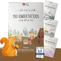 Produktbild: ® 100 angesagte Tattoo Kinder Motive mit Tieren // Kindertattoos hautfreundli...