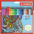 Produktbild: STABILO Pen 68 - Fein - 24 Farben - Mehrfarben - Rundspitze - 1 mm - Mehrfarben