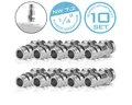 Produktbild: STAHLWERK Druckluftwerkzeug 10er Set Druckluft-Schnellkupplung Stecknippel, (Paket, 10-tlg., Set), für die professionelle Anwendung in Industrie, Handwerk, Werkstatt