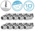Produktbild: STAHLWERK 10er Set Druckluft-Schnellkupplung Stecknippel NW 7.2 1/4 Zoll