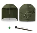 Produktbild: Delphin.sk Angelschirm Regenschirm mit Seitenwand Delphin BigONE CARP 250cm Angelschirm, Design des Schirms ist speziell auf die Karpfenangler angepasst
