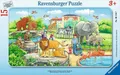 Produktbild: 15 Teile Ravensburger Kinder Rahmen Puzzle Ausflug in den Zoo 06116