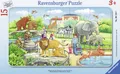 Produktbild: Ravensburger 06116 Rahmenpuzzle Ausflug in den Zoo 15 Teile 6116