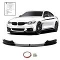 Produktbild: Front Spoiler Lippe schwarz GLANZ ABE passend für BMW 4er F32 F33 F36 Stoßstange