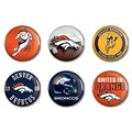Produktbild: Denver Broncos Button 6er Pack American Football Multicolor