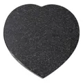 Produktbild: Grab-Schmuck Herz Granit Impala Grab-Stein Platte Dekoration Friedhof Deko