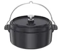 Produktbild: RÖSLE VARIO Dutch Oven, Hochwertiger Dutch Oven aus emailliertem Gusseisen, Deckel als Pfanne einsetzbar, mit Tragebügel, 8,5 l, 43,5 x 36 x 20 cm, Schwarz