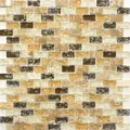Produktbild: Mosaikfliese Glasmosaik Naturstein Hellbeige Wand Küche Bad WC WB87-B1153 1Matte