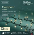 Produktbild: Lumineo Lichterkette Compact Twinkle 1000 LED 22,5m warm weiß, grünes Kabel