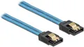 Produktbild: Delock SATA 6 Gb/s Kabel UV Leuchteffekt blau 20 cm