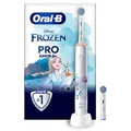 Produktbild: Oral-B Pro Junior Frozen Elektrische Zahnbürste Kinder ab 6J mit 2 Bürsten weich