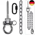 Produktbild: BeneLabel Heavy Duty Swing Hook and Chain Kit for Hammock Chair, Wood Screw