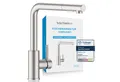 Produktbild: Bächlein Spültischarmatur Elegante Küchenarmatur Varvaro (Edelstahl gebürstet) hochwertige Designarmatur mit ausziehbarer Wasserbrause