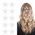 Produktbild: Haarspiralen Haarspinnen,12 Stück Weiß Blumen Brauthaarschmuck Hochzeit Brautschmuck Braut Haarschmuck Haarklammer