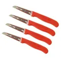 Produktbild: Neustanlo Gemüsemesser Neustanlo, Schälmesser Set, 4-teilig, Rot, ideal für Kartoffeln &, Gemüse, präzises Küchenwerkzeug, langlebig & scharf