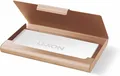 Produktbild: Lexon Card Box Aluminium Visitenkartenetui (Gold)