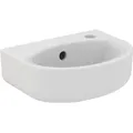 Produktbild: Ideal Standard Connect Arc Handwaschbecken E791301 mit Hahnloch und Überlauf, 35 x 26 cm, weiß