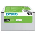 Produktbild: DYMO Original D1-Schriftband für LabelManager, 10er Vorteilspack, Polyester, wieder ablösbar - schwarz auf weiss