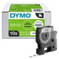 Produktbild: DYMO 10 Schriftbänder D1 41913 (40913) 2093096, 9 mm schwarz auf weiß