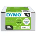 Produktbild: 1x10 Dymo D1 Schriftband 9mmx7m schwarz auf weiß