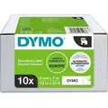 Produktbild: DYMO Label Band D1 2093096 9mm x 7m schwarz auf weiß 10er Pack