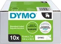 Produktbild: DYMO 2093096 - DYMO D1 Polyesterband, 9 mm, schwarz/weiß, VP