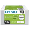 Produktbild: 10 DYMO Schriftbänder D1 41913 (40913) 2093096, 9 mm schwarz auf weiß