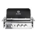 Produktbild: ALLGRILL Einbau-Gasgrill CHEF M BLACK Built-In Air System, 3 Brenner, Backburner