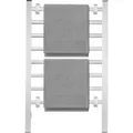 Produktbild: Elektrischer Handtuchwärmer PC-EHW 3115, Radiator silber, 125 Watt, Wandmontage oder freistehend