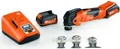Produktbild: FEIN Akku-Multitool MultiMaster AMM 300 Plus Start | 12V | 2x 3Ah Akku | Ladegerät | Sägen | Koffer | orange