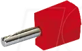 Produktbild: WAGO 215-212 - Bananenstecker 4 mm, CAGE CLAMP, rot