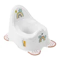 Produktbild: Töpfchen Hippo weiss für Babys und Kinder stabiler Babytopf Anti-Rutsch RAINBOW