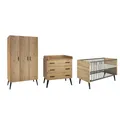 Produktbild: Schardt Kinderzimmer Set Morris Oak 4-teilig Schrank 3 Türen TOP
