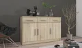 Produktbild: Kommode Sideboard PARIS 3F-3S Wohnwand Wohnzimmer Anbauwand Sonoma Eiche
