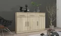 Produktbild: Kommode Sideboard PARIS 3F-3S Wohnwand Wohnzimmer Anbauwand Sonoma Eiche